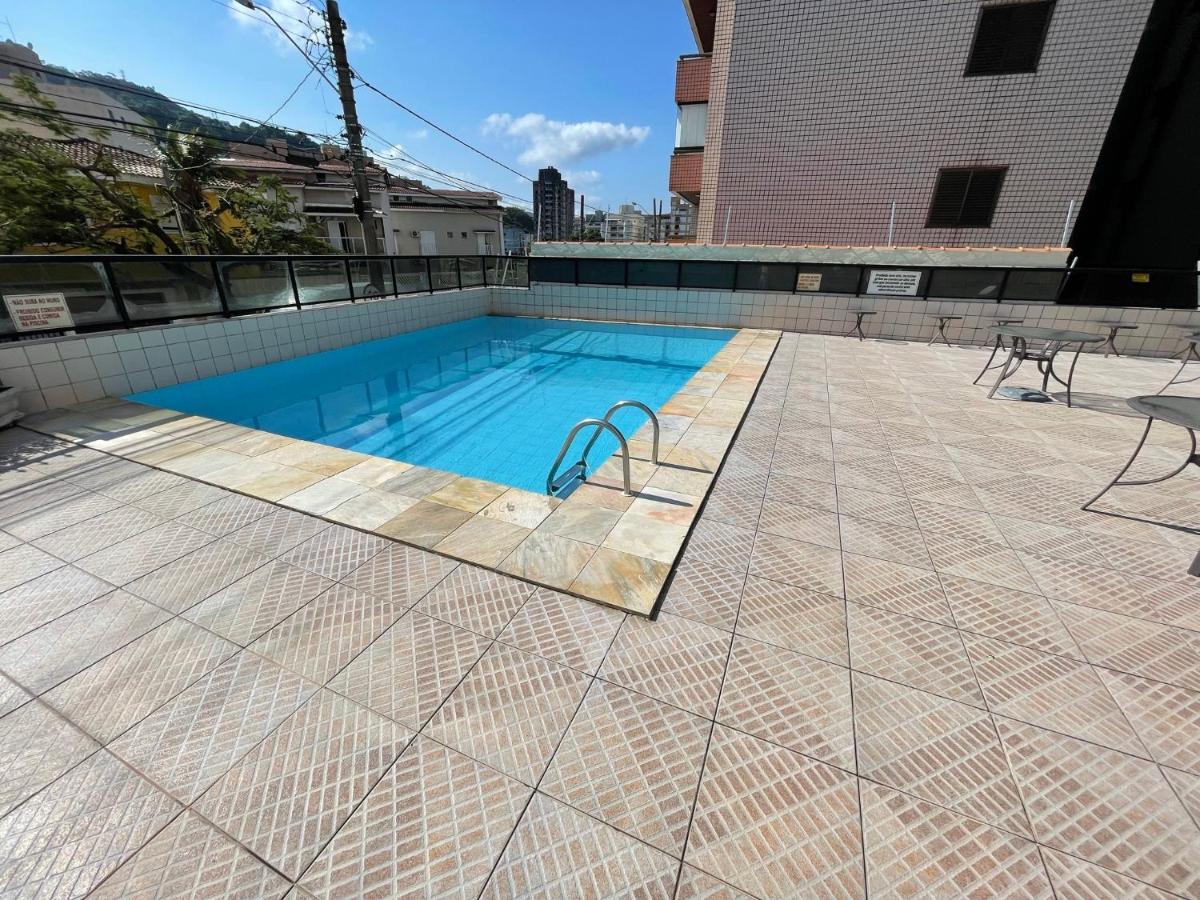 Confortável Apartamento 1 dorm com piscina e lazer Guarujá Exterior foto